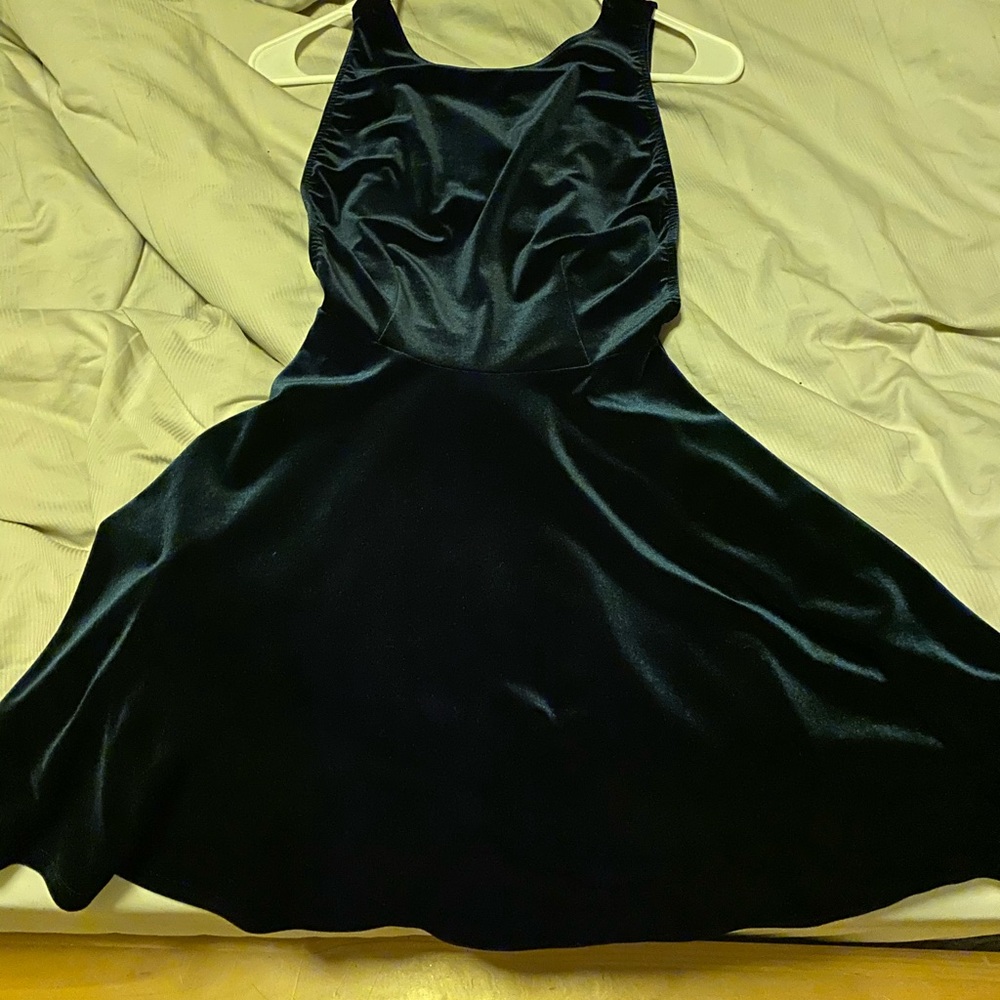 AMERICAN APPAREL GREEN DRESS VELOUR